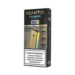 Электронная сигарета Ignite V250 Gold 25000 - Aloe Grape Ice (Алоэ виноград лёд)